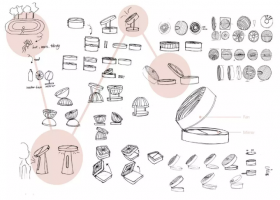 便携镜子小风扇