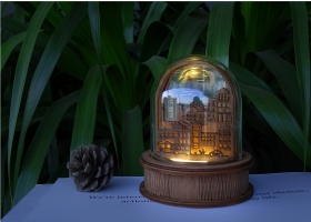 雾都小夜灯丨Foggy City light  木作、纪念品