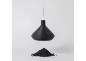 从“回收废物”变为“单色吊坠的 Coil Collection 灯饰”