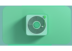 唱片式桌面小风扇