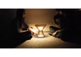 Kerf Table Lamp——可以通过手势控制的神奇台灯！